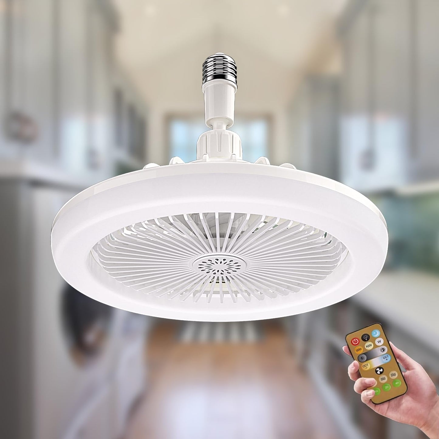 FreshGlow™ – Ventilador + Luz LED – Instala En 1 Minuto.