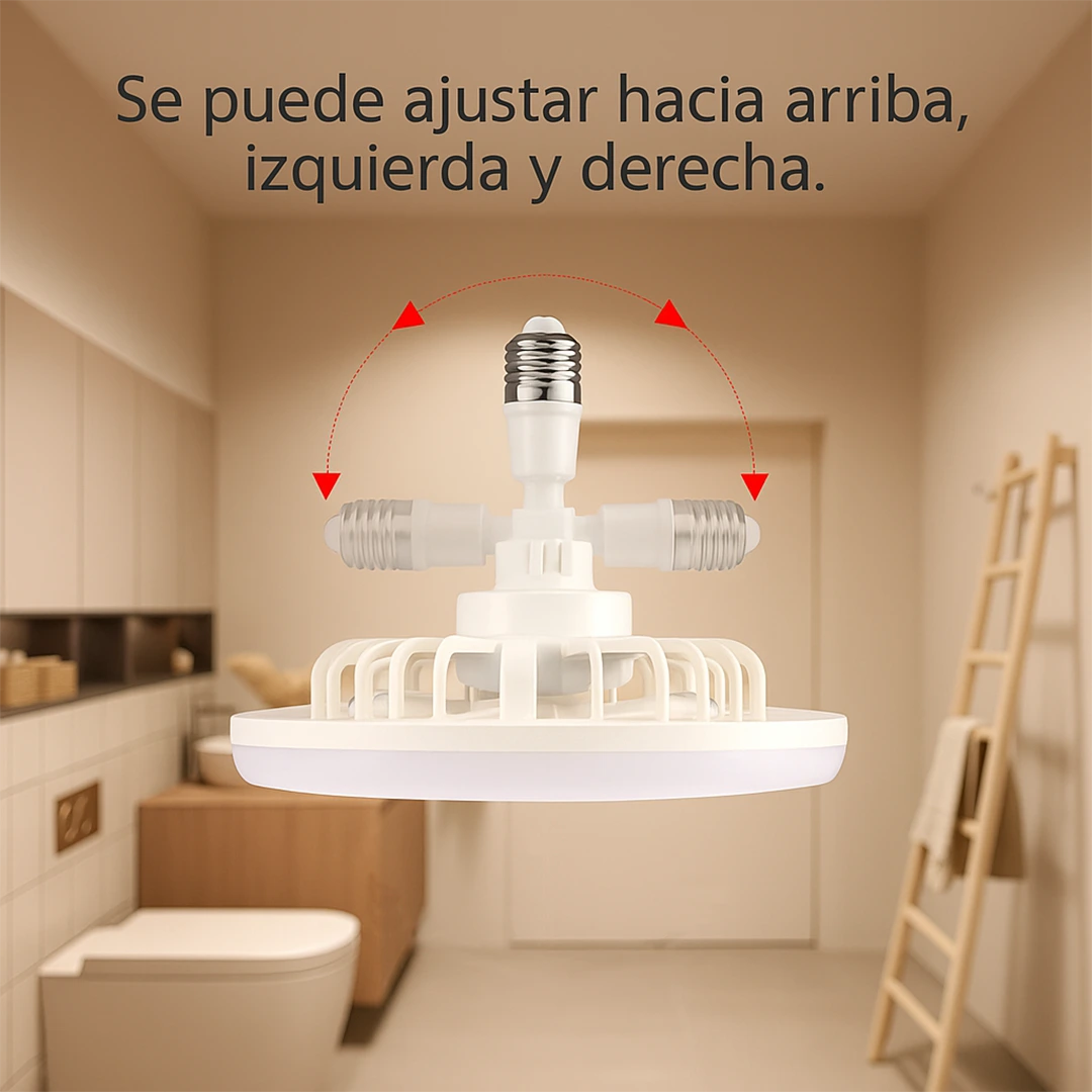 FreshGlow™ – Ventilador + Luz LED – Instala En 1 Minuto.